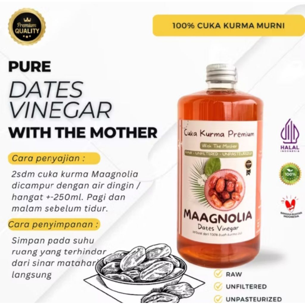 

Cuka Kurma maagnolia 500ml