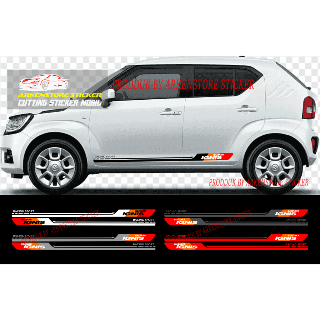Stiker mobil Suzuki Ignis cutting stiker sticker mobil Ignis stiker terbaru