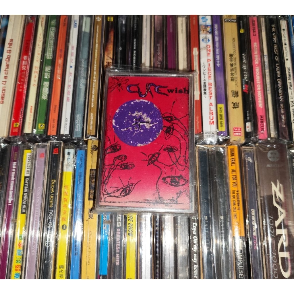 Kaset Pita The Cure - Wish Hits Singles High, Friday I'm in Love, A Letter to Elise