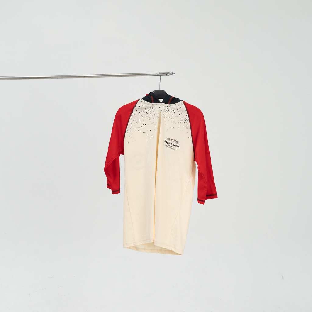 Kaos Hoodie Oxygen Denim Original Murah Berkualitas - Kuning Merah (0123)