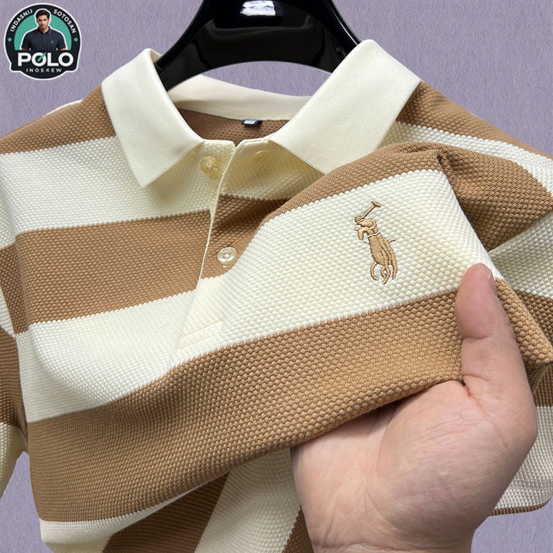 SUPER DEAL Kaos Pria baju laki laki terbaru 2025 hem pria lengan pendek baju kaos kerah pria baju