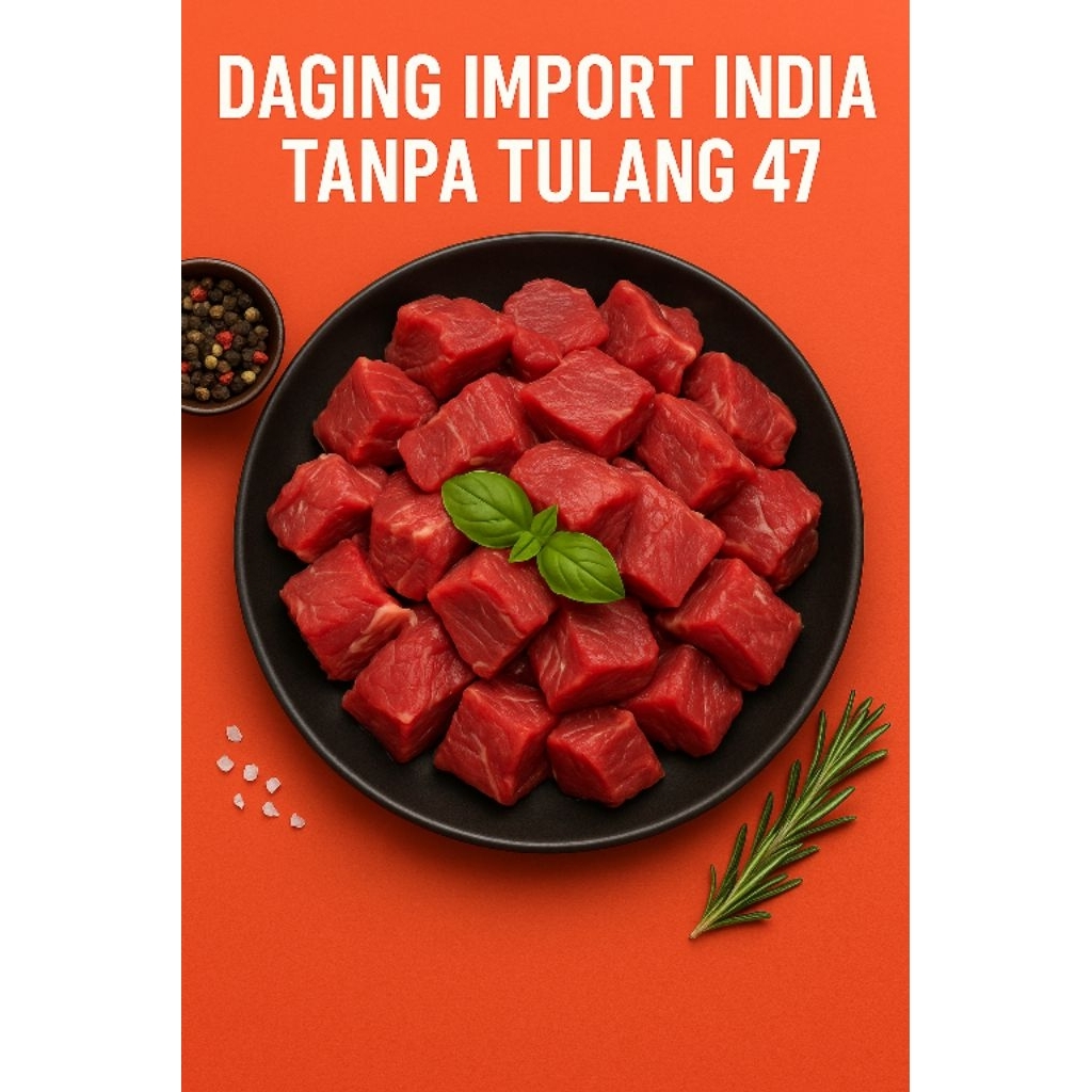

Daging Import Tanpa Tulang 47 - Sengkel Amron 20kg/1box - Daging Import - R