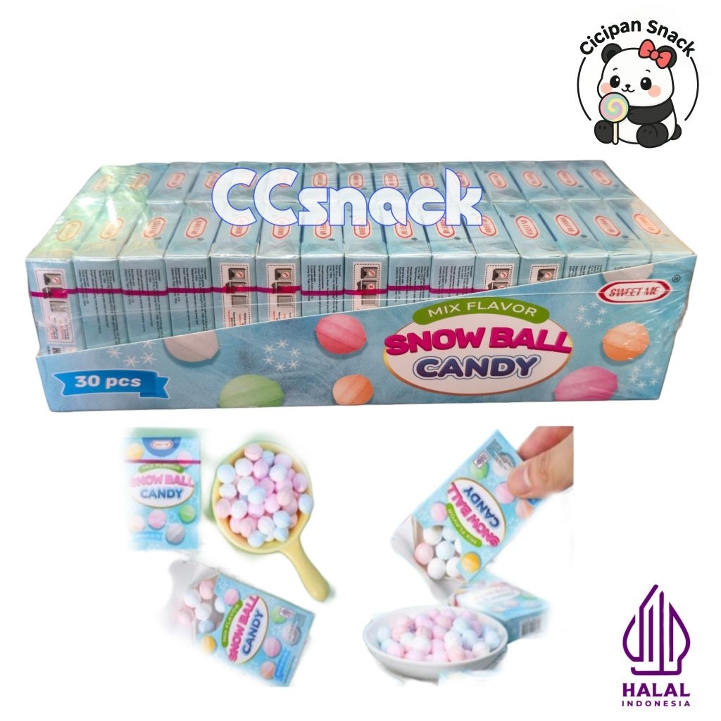 

SWEET ME SNOW BALL CANDY BOX ISI 30