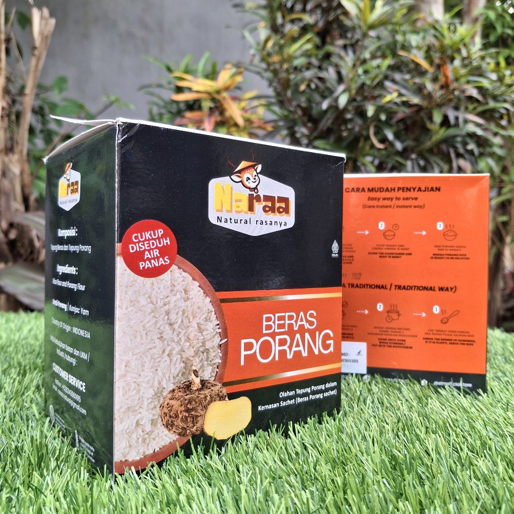 

Beras Porang Naraa Instan/Konjac Rice/Shirataki isi 10 Sachet
