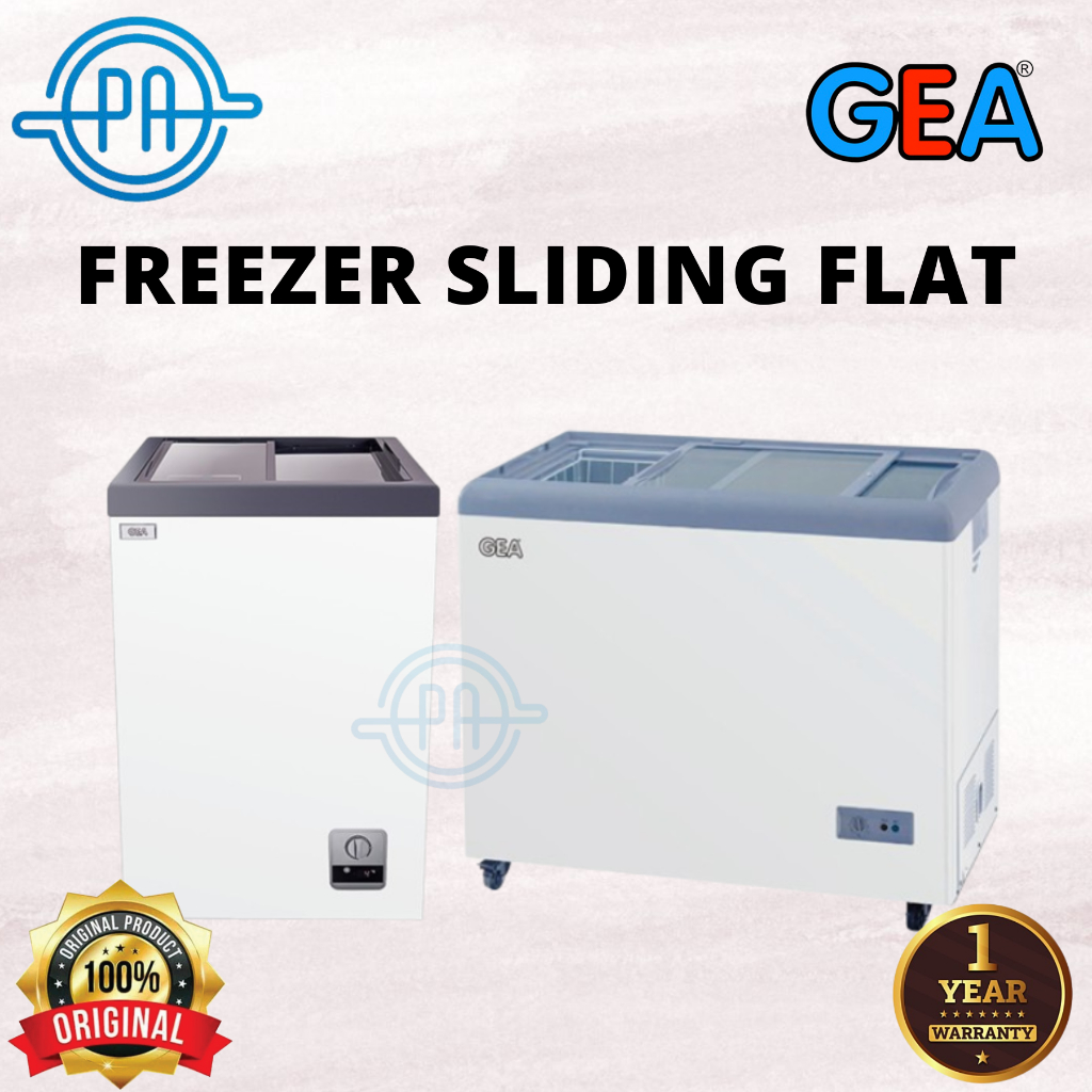 GEA FREEZER SLIDING FLAT GLASS SD 106 / SD 186 / SD 256 FREEZER BOX SD-106 SD186 SD-256