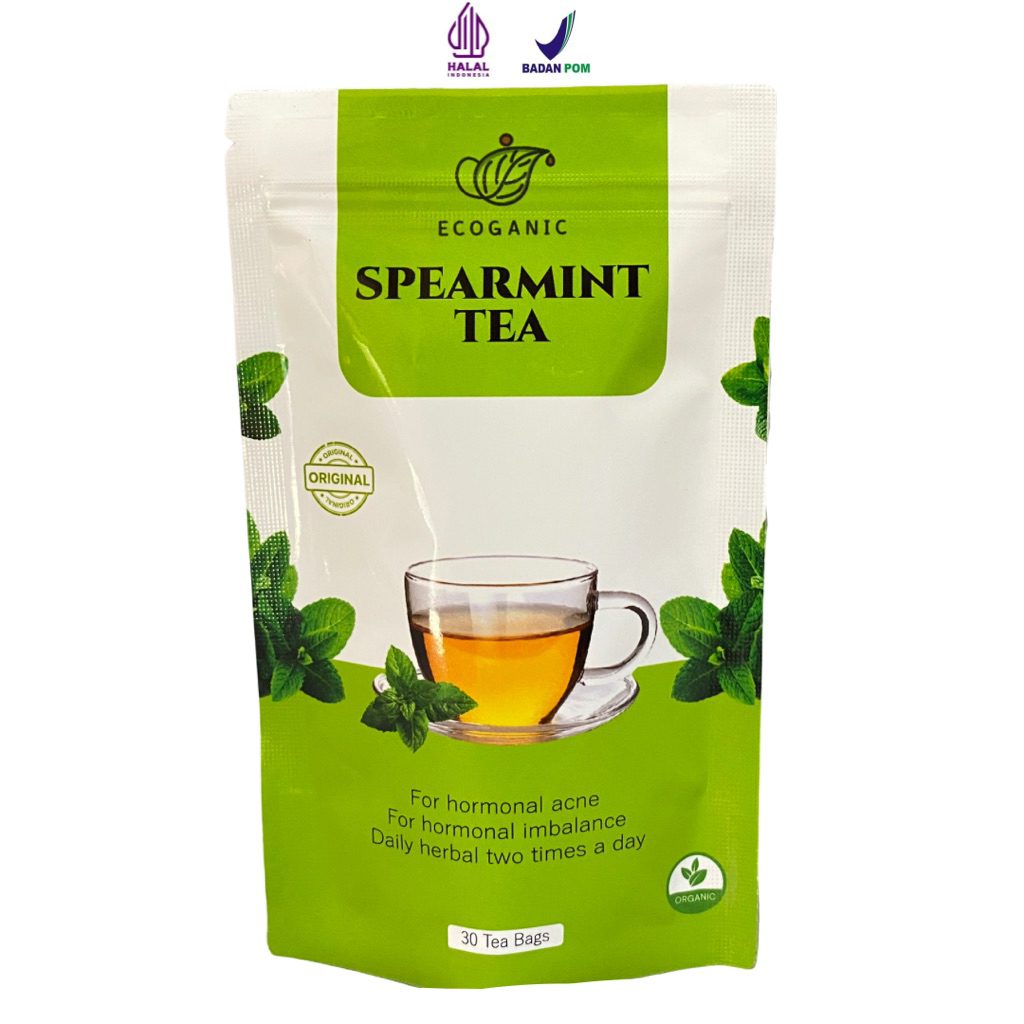 

Ecoganic Spearmint Tea Original 100% Minuman Herbal Untuk PCOS, Jerawat Hormon