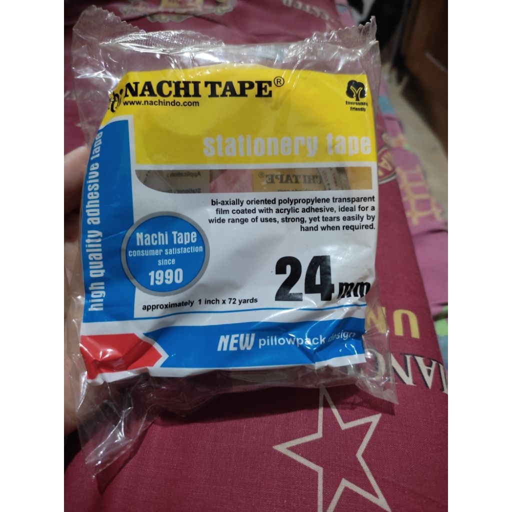 

ISOLASI NACHI 24mm x 72 Yard - 1" x 72 Yard Kuning Dos
