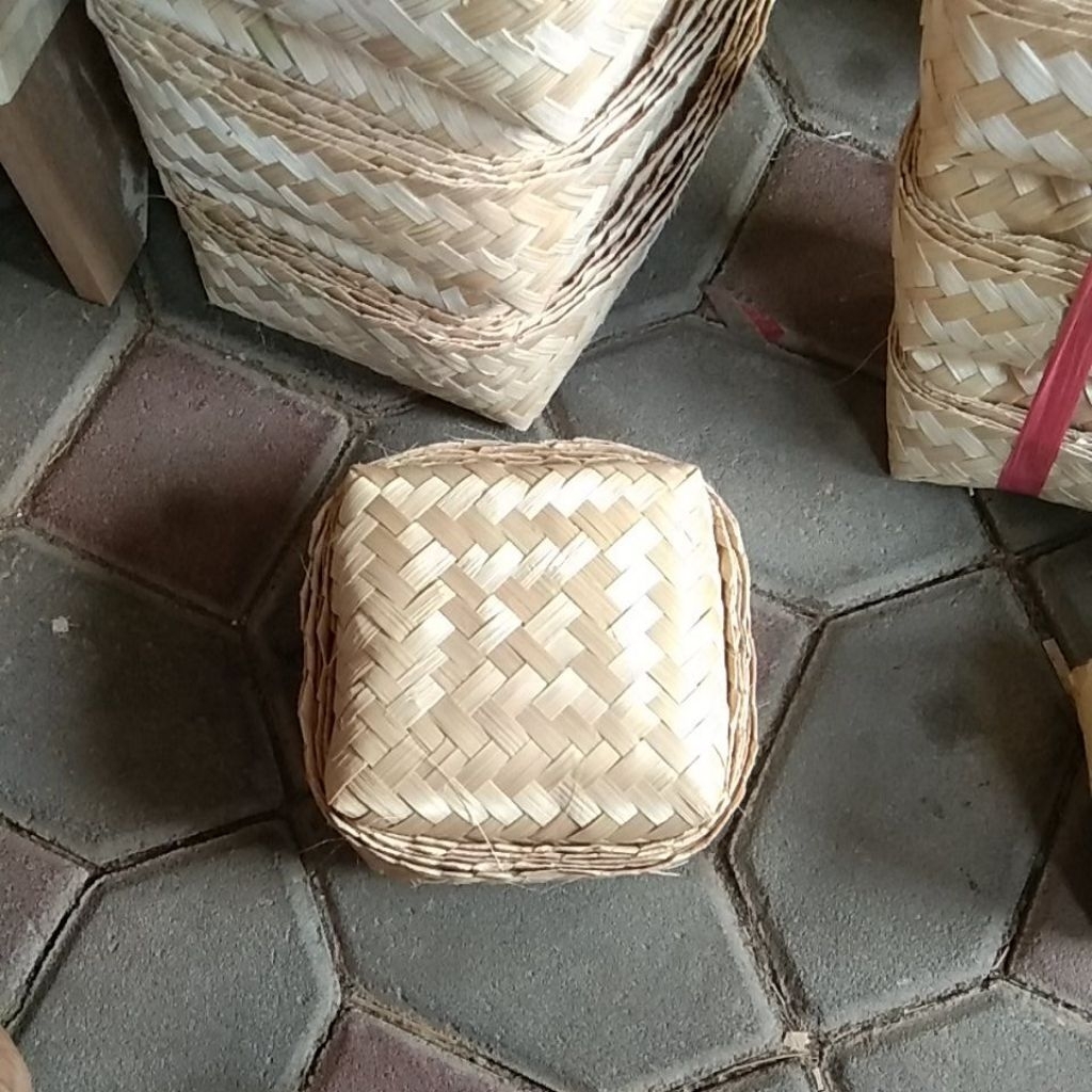 besek bambu 15x15 besek daging besek nasi dll