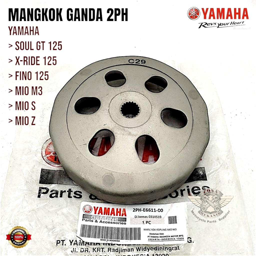 Mangkok Ganda Yamaha Mio M3 S Z Soul GT 125 X-Ride 125 Fino 125 Original Mangkok Ganda 2PH