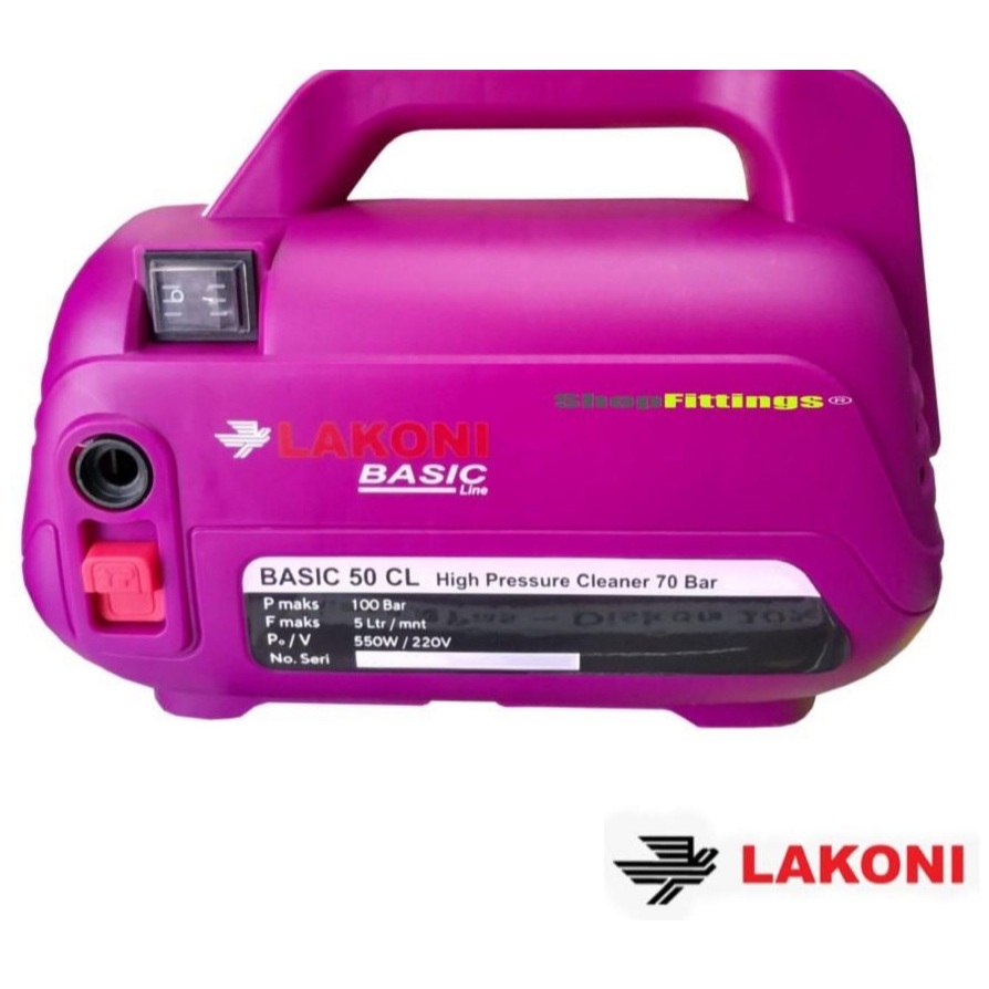 Lakoni Basic 50CL Mesin Jet Cleaner Cuci Steam Motor Mobil AC Low Watt 500W