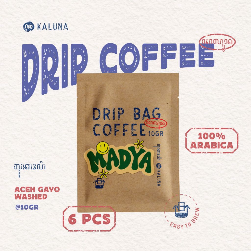 

Paket Hemat - 6 Pcs Drip Bag Coffee Arabika Aceh Gayo (Madya) - Kaluna Kopi Seduh Instan