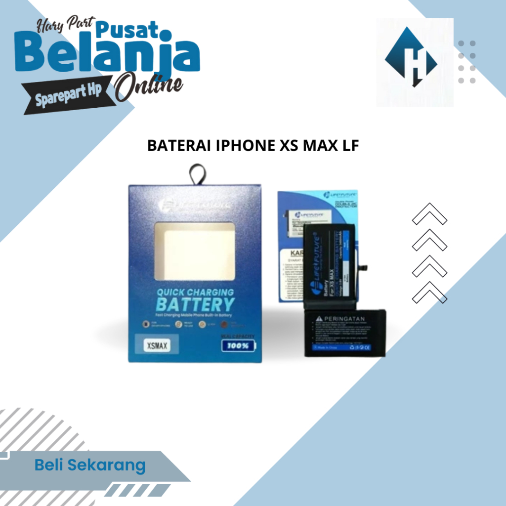 BATERAI IPHONE  XS MAX LIFE FUTURE /ME ORIGINAL LIFE FUTURE BERGARANSI