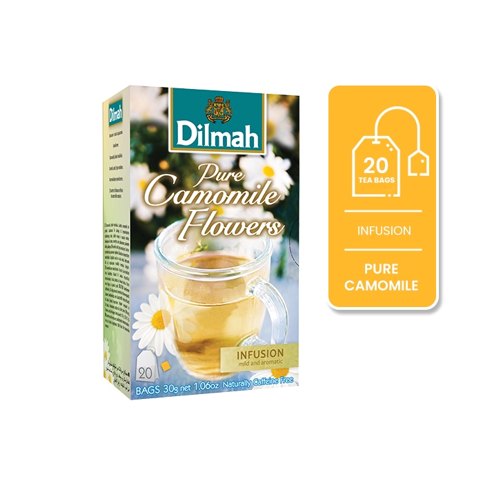 

Dilmah Pure Camomile Flower Tea - Teh Celup - Tag Tbag 20sachet