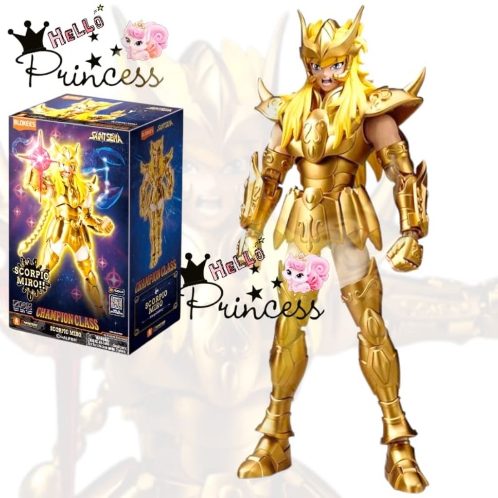Blokees Figures Saint Seiya - Champion Class CC 03 Scopio Miro - 75004 CC03 Koleksi Figure Saint Sai