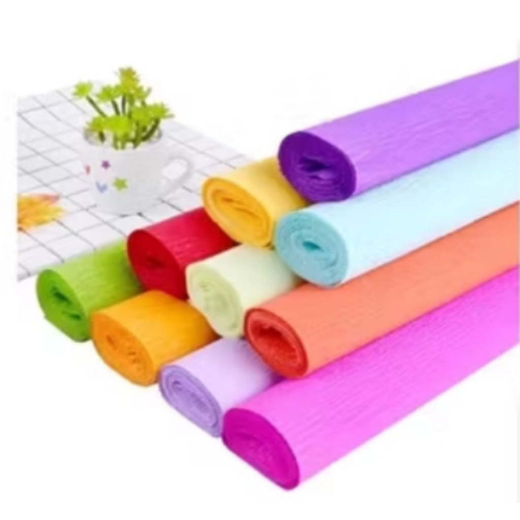 

Dhiya Florist - Crepe Italy Kertas Buket Bunga Krep Italy Import Tissu Florist Korea Hampers Tissu Art Packaging Kertas Krepe