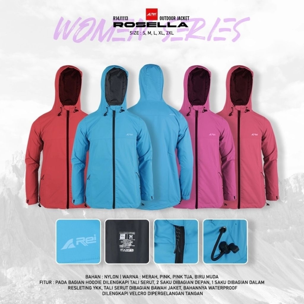 Jaket Gunung Wanita Rosella Arei