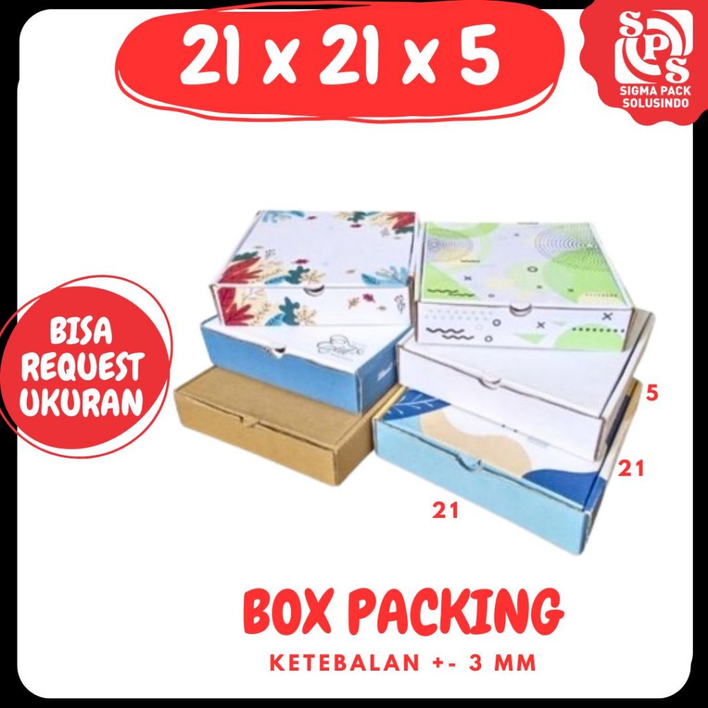 

Box 21x21x5 LS /Kardus 21x21x5 Packing Hampers Kemasan /dus 21x21x5 Souvenir Zigma Shop