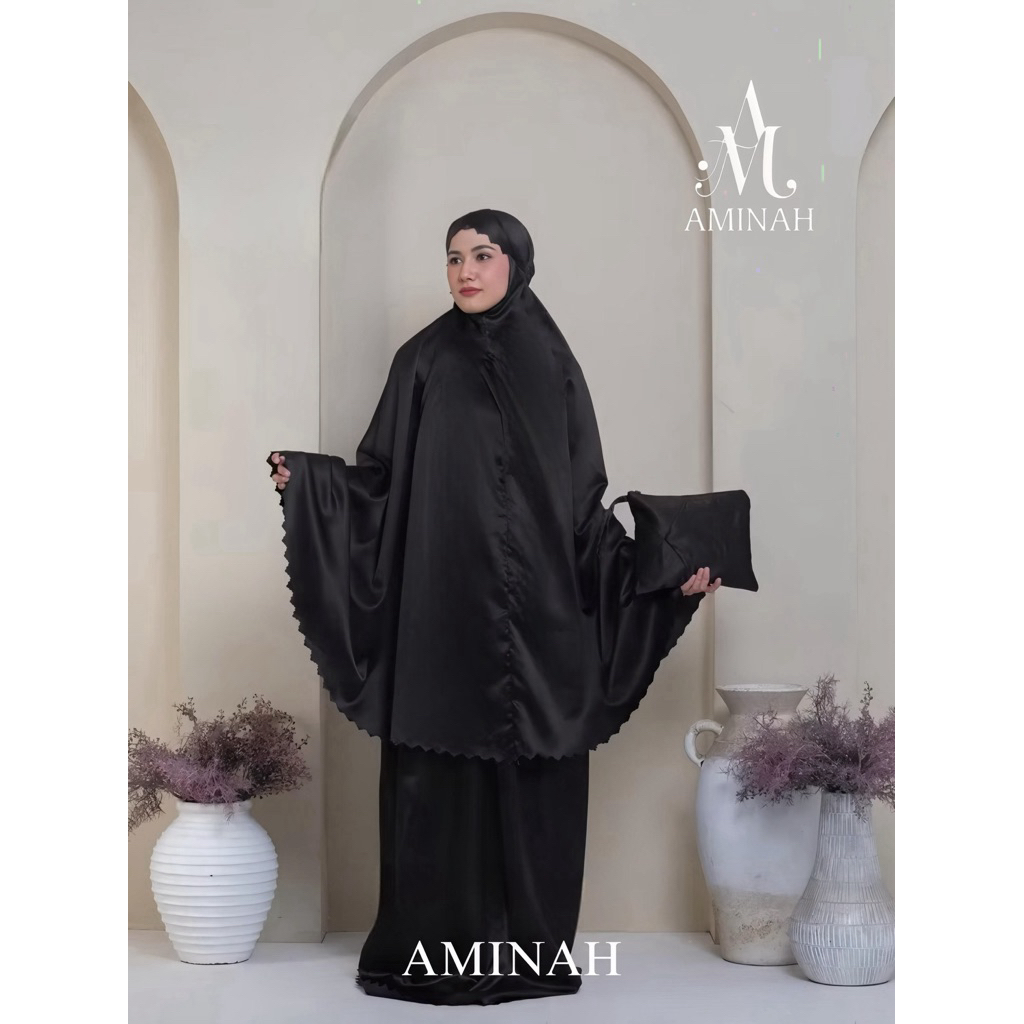 Disc Aminah - Mukena Dewasa Silky Traveling Daily Aminah Lasercut