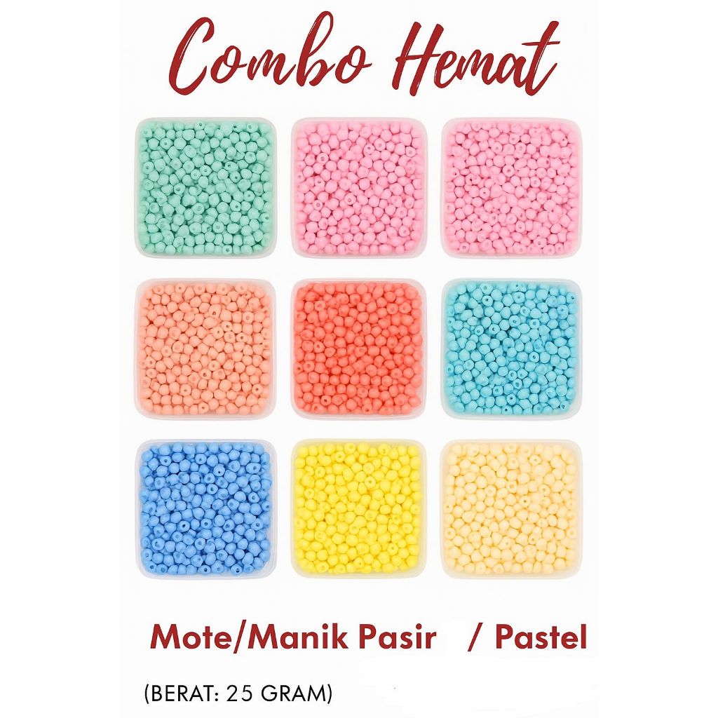 [25 gram] Manik Pasir/ Mote Pasir/ Payet Baju/ Payet Kebaya