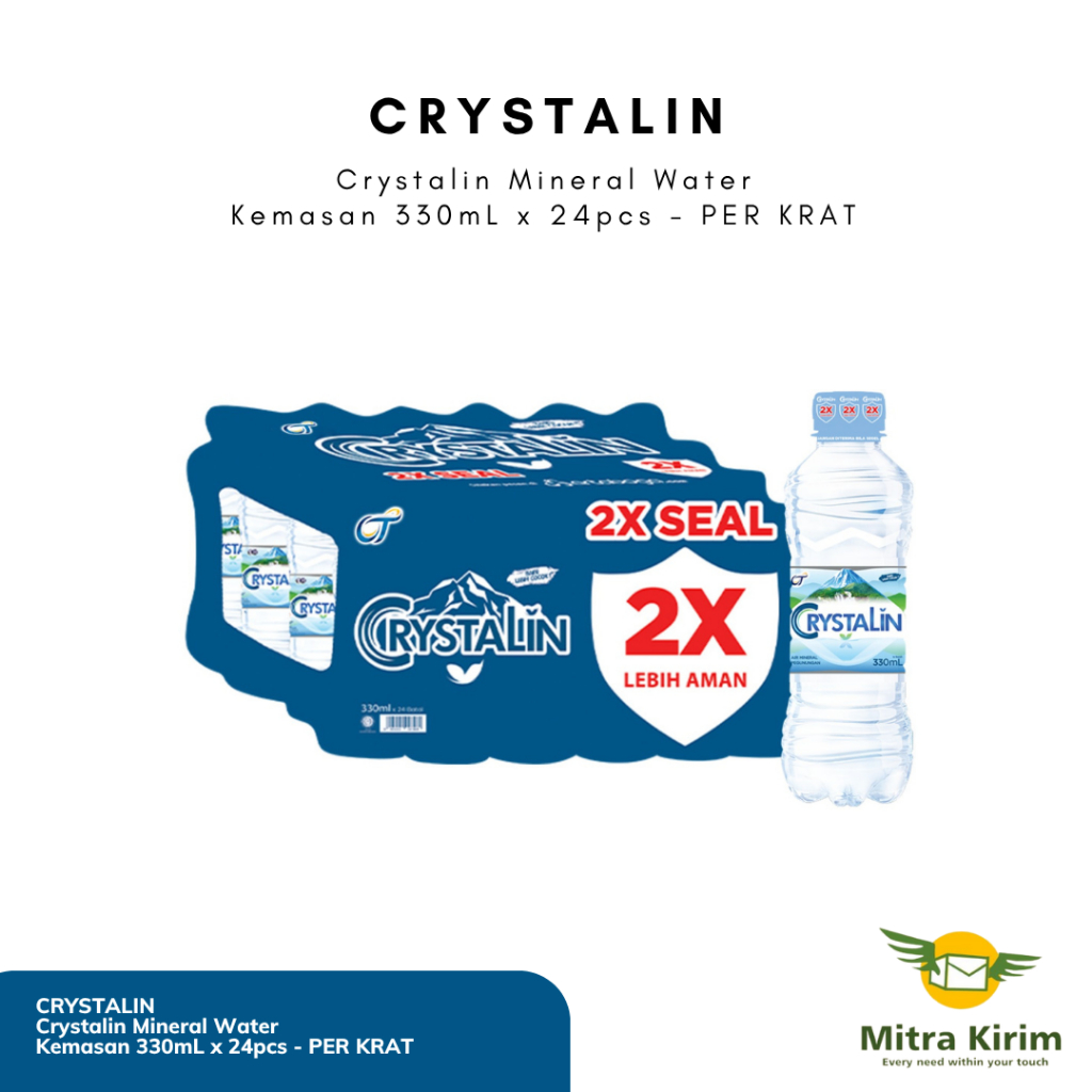 

Crystalin Air Mineral Kemasan 330ml x 24pcs