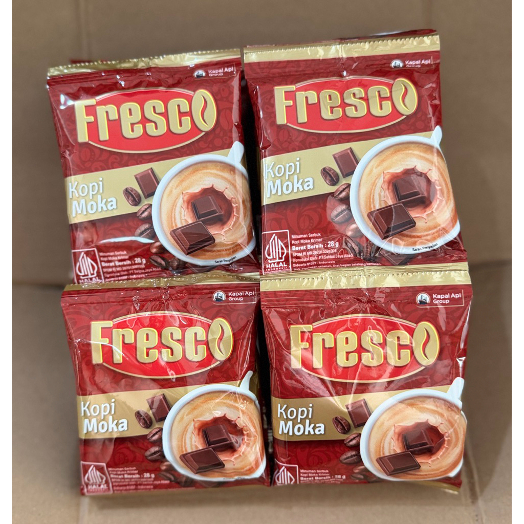 

Fresco Kopi Moka 28g 1Renceng isi 12Sachet