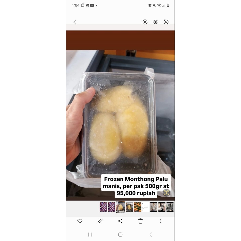 

Durian Monthong Palu