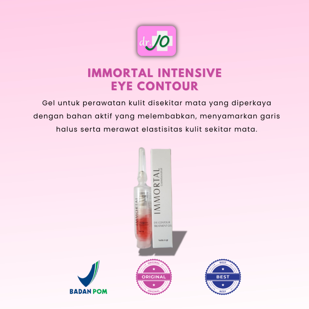 IMMORTAL EYE CONTOUR | EYE GEL ANTIKERUTAN | EYE GEL KERUT MATA | JO SKINCARE