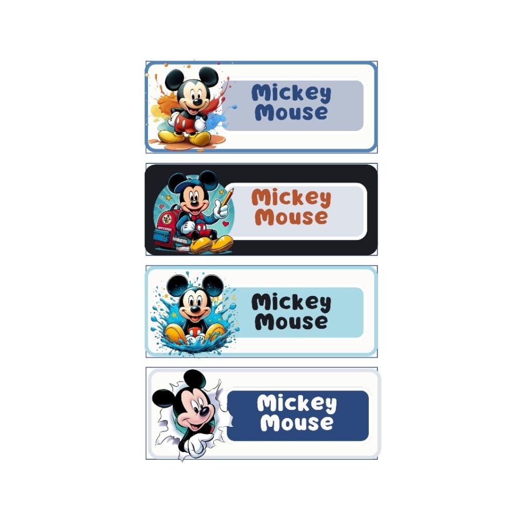 

DAPAT 80PC!! TERMURAH LABEL STICKER. MICKEY MOUSE