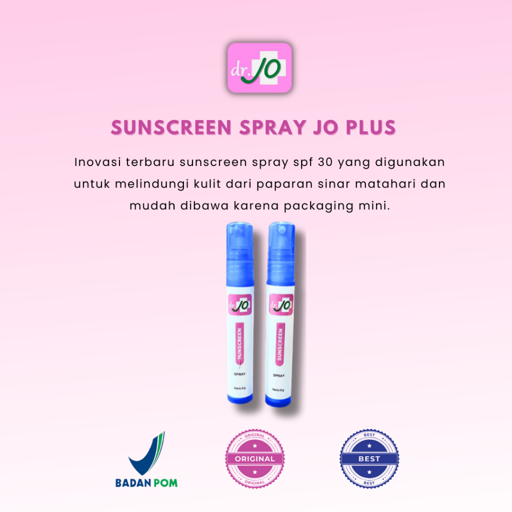 SUNSCREEN SPRAY JO PLUS | SUNSCREEN SPRAY | SUNSCREEN SPRAY SPF 30| JO SKINCARE