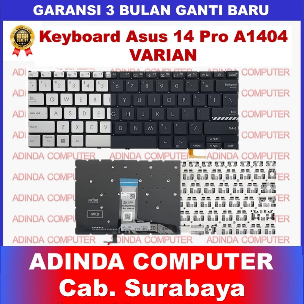 Keyboard Asus Vivobook 14 Pro A1404 A1404V A1404VA M1402 M1403 X1403ZA