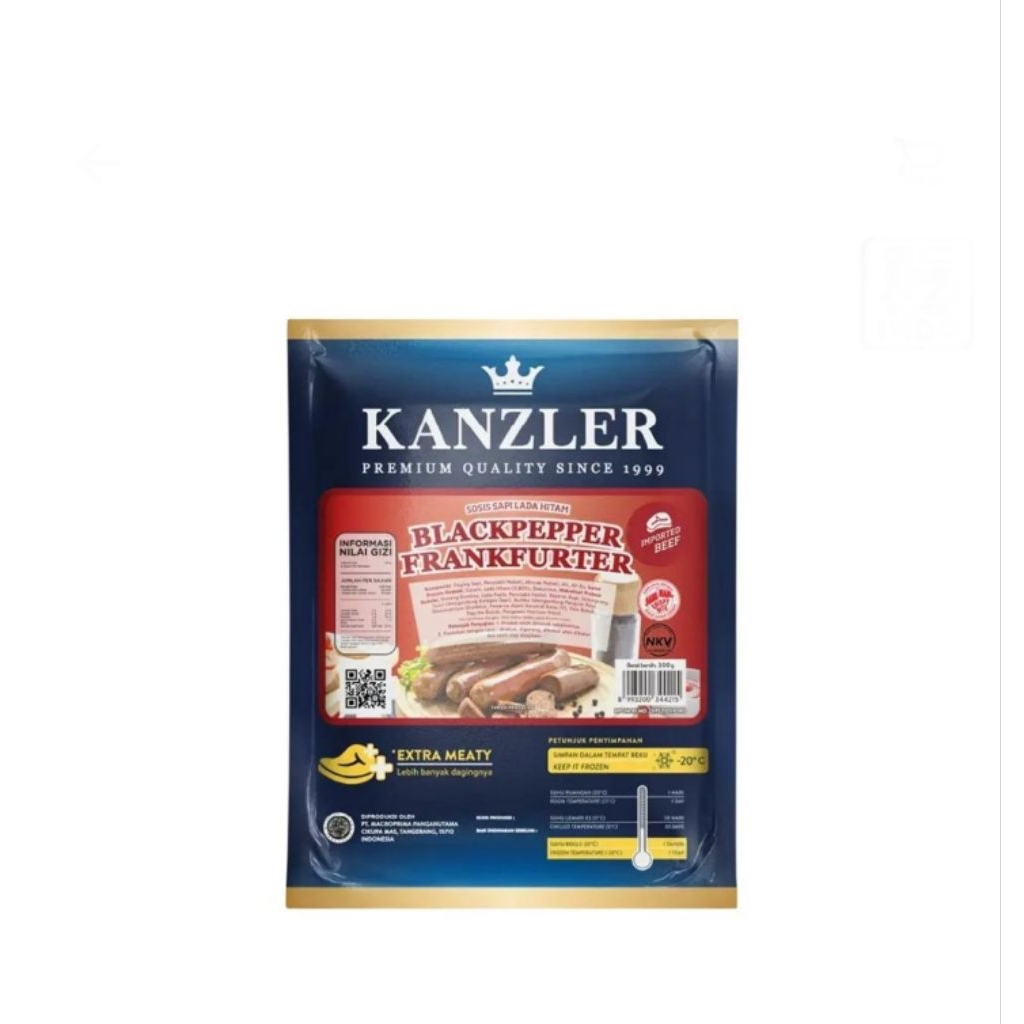 

kanzler Frankfurter black pepper 300 gr