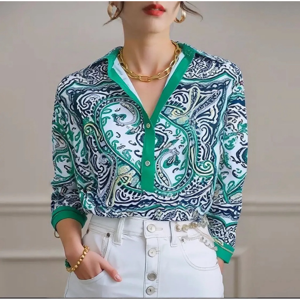 KEMEJA MINT SAGE FASHION