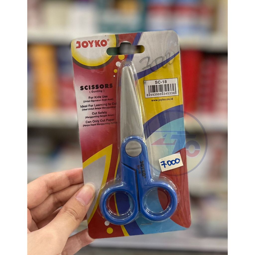 

(1 PCS) GUNTING JOYKO SC-18 / GUNTING ANAK / GUNTING SEKOLAH / GUNTING KERTAS / GUNTING PLASTIK