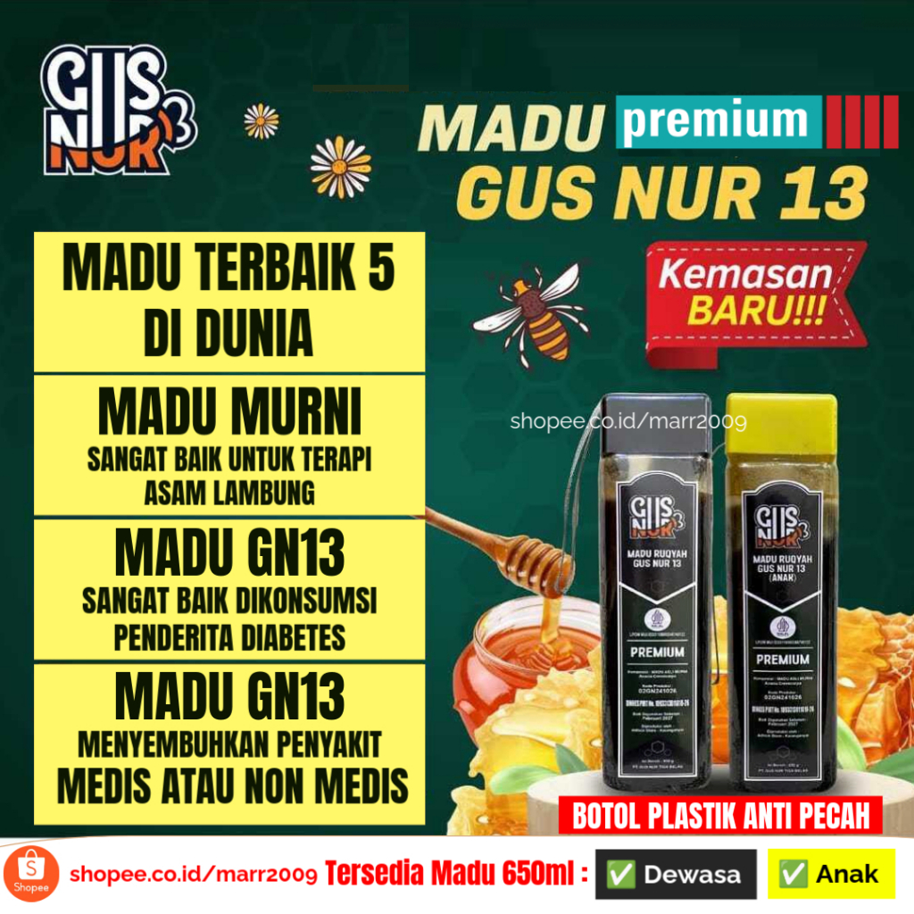 

Forcysn Madu Gn13 - Madu Gus Nur Tiga Belas - Madu Murni - Madu Asli - Authentic And Pure Honey