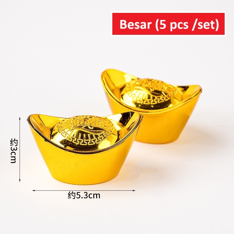 Hiasan kue cake topper yuanbao yuan bao uang china kuno duit cina