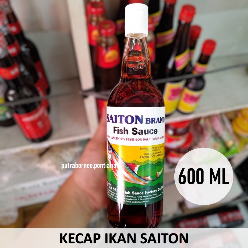 

Kecap Ikan Halal 600 ml Cap Saiton / Kecap Ikan Thailand Halal / Bumbu Asin Saos Ikan / Fish Sauce