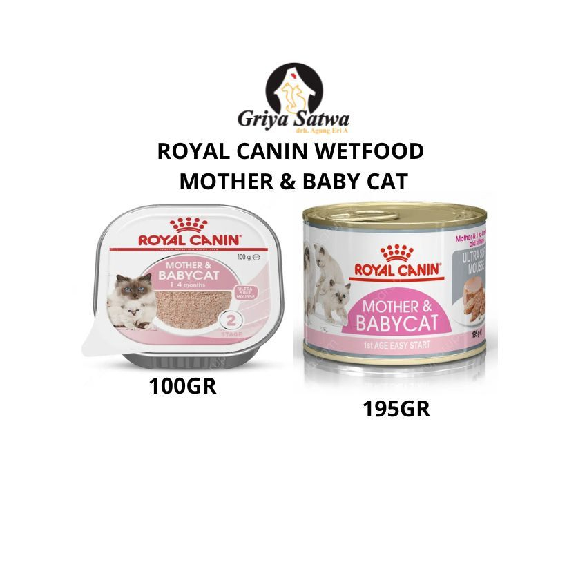 Royal Canin Mother Baby Cat Kaleng 195gr & 100gr Royal Canin Mother and Baby Tray / Royal Canin Moth