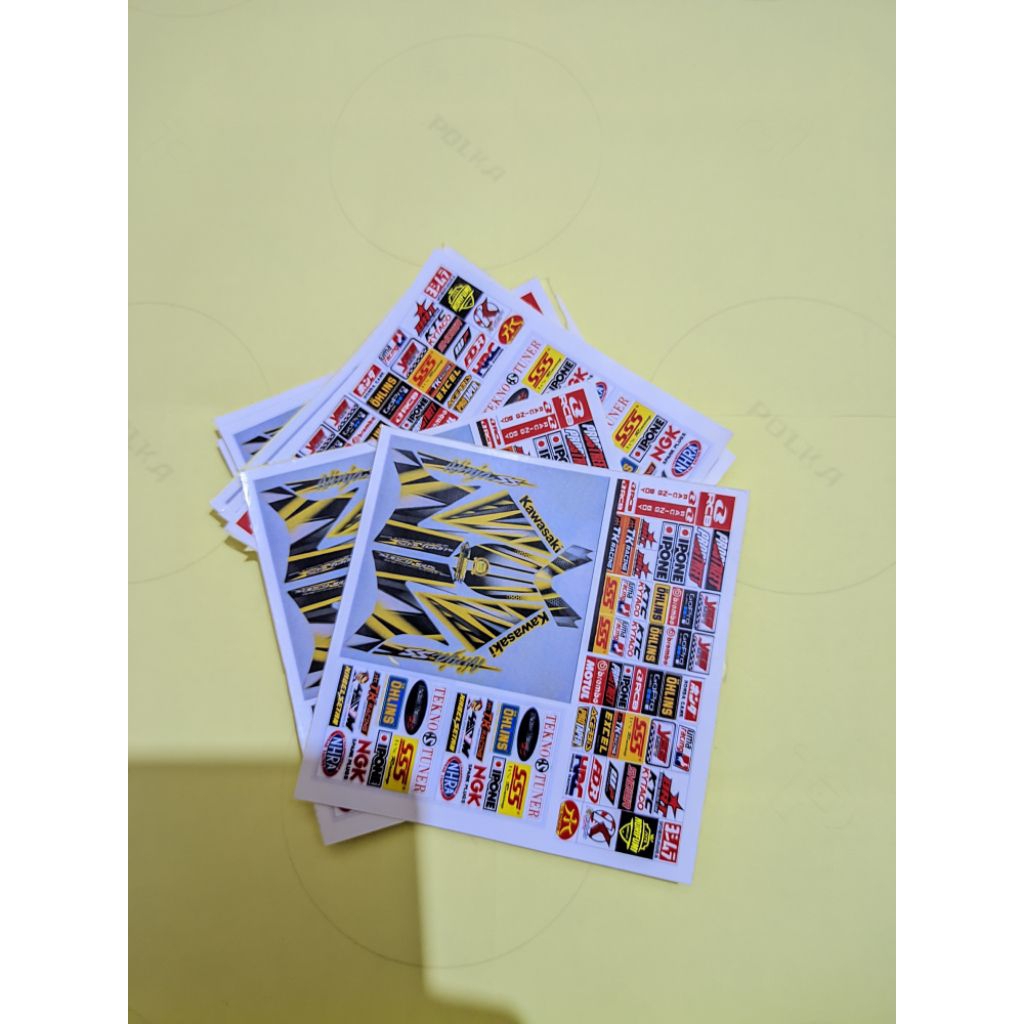 sticker miniatur/striping miniatur ninja ss skala 1:12