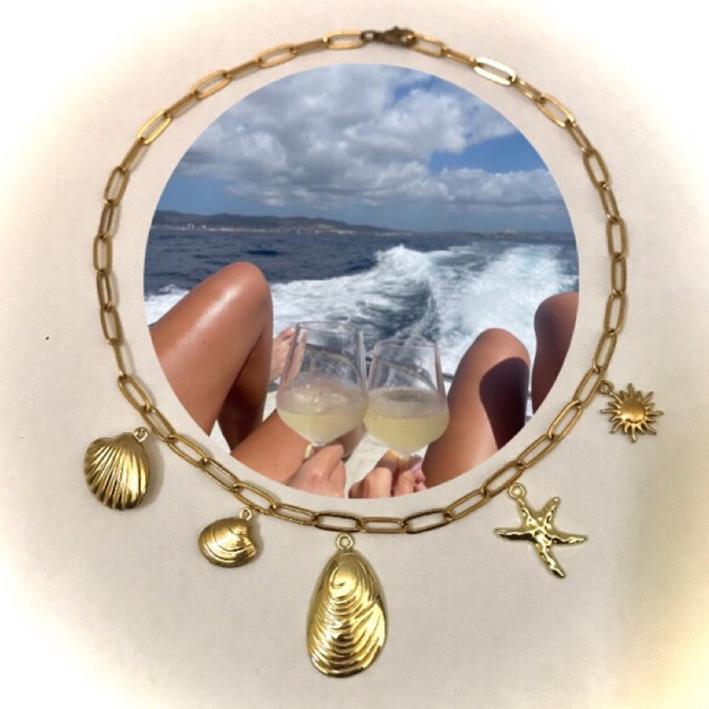 [La. vié] Bali Summer Necklace •14K Gold Titanium •anti karat •waterproof •hypoallergyc •kalung cust