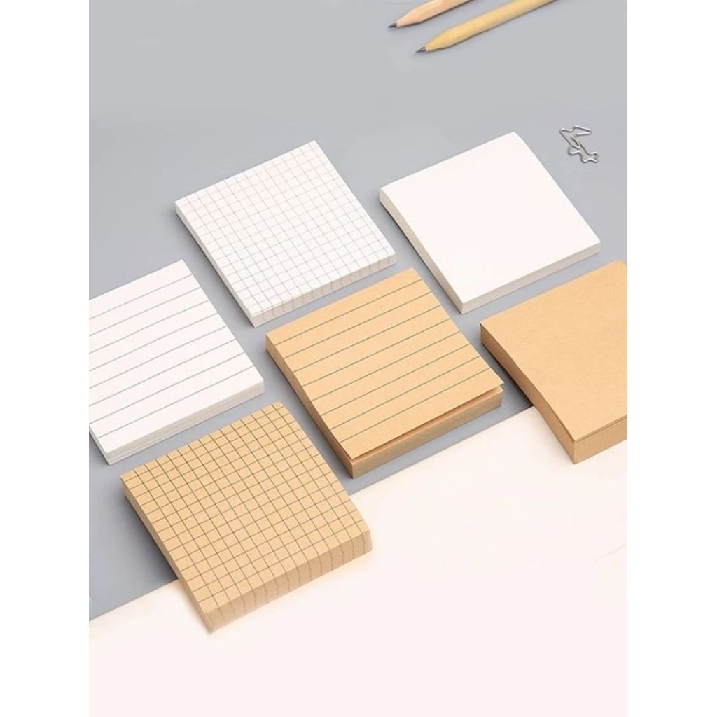 

Memopad Memo Note Brown White Basic Vintage Kertas Catatan Simple Murah Sticky Notes