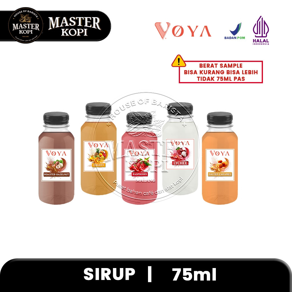 

Sirup Minuman Kafe VOYA Premium Syrup Aneka Rasa - Sample 75ml