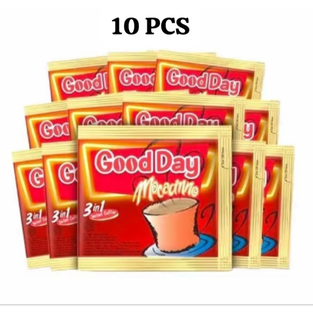 

Good Day Mocacinno 3in1 Instant Coffee - 10 Sachet @20g (Kopi Instan Rasa Cokelat Cappuccino)
