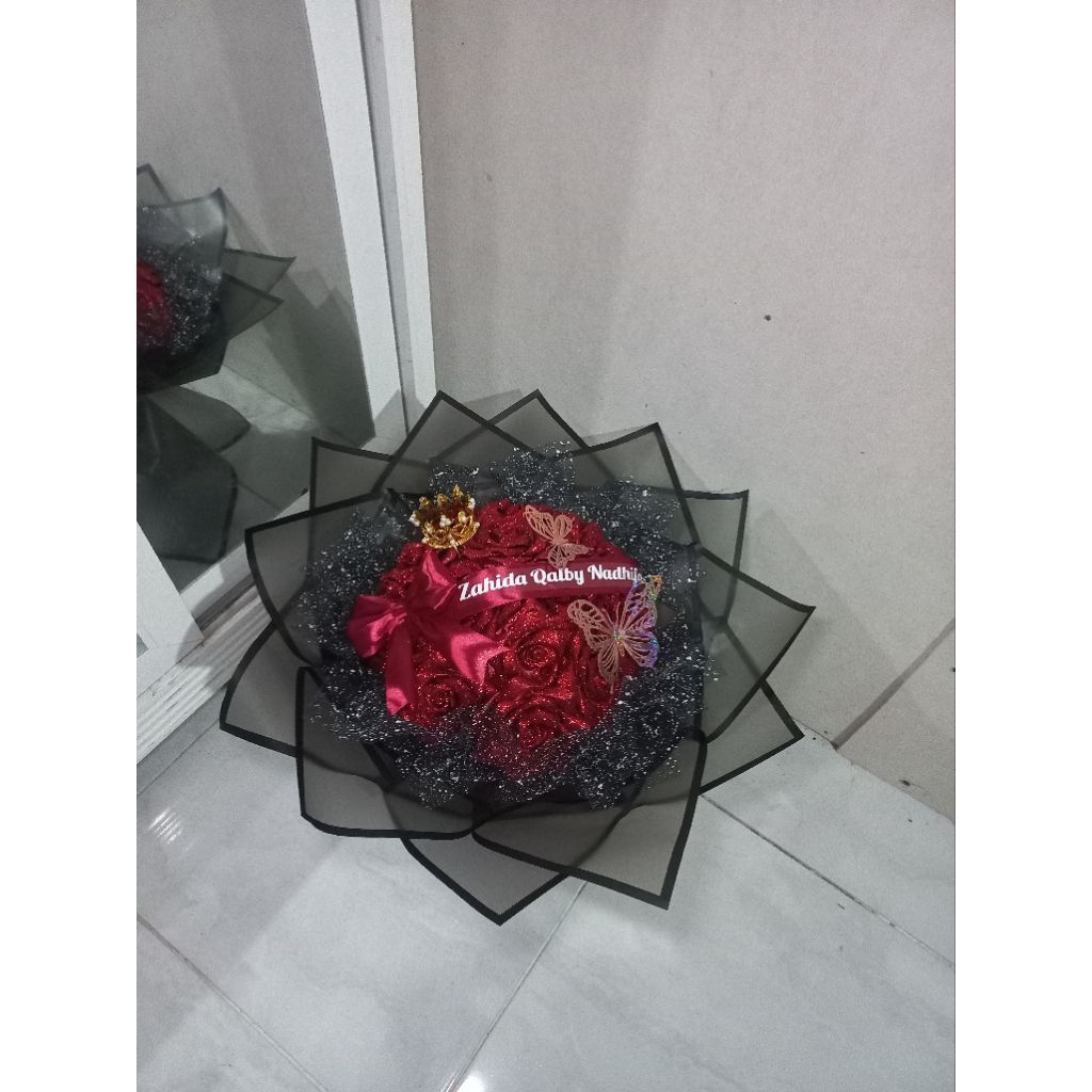 BUKET PITA SATIN CUSTOM