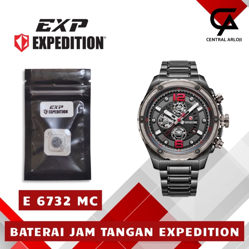 Baterai Jam Tangan Expedition E 6732 MC Original