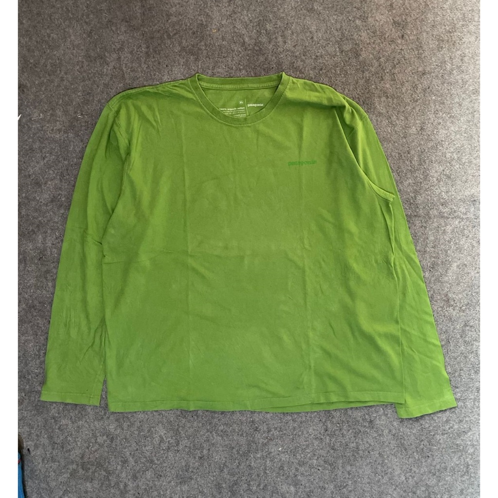 Kaos Vintage Patagonia Lengan Panjang Size Besar Motif Fishing