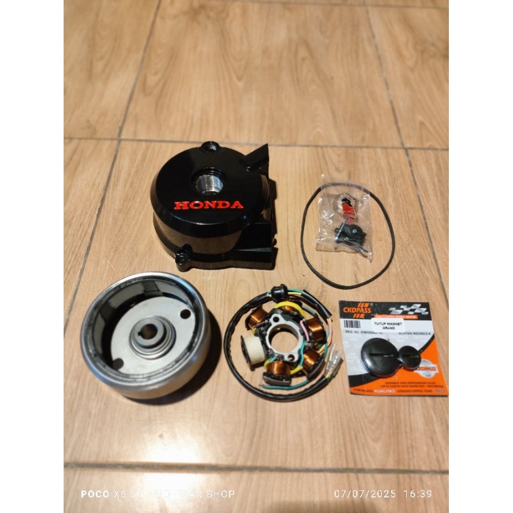 PAKETAN PENGAPIAN HONDA GL PRO CDI PRO SERIES BAK MAGNET SPULL ASSY MAGNET TUTUP BAK MAGNET SIL ORIN