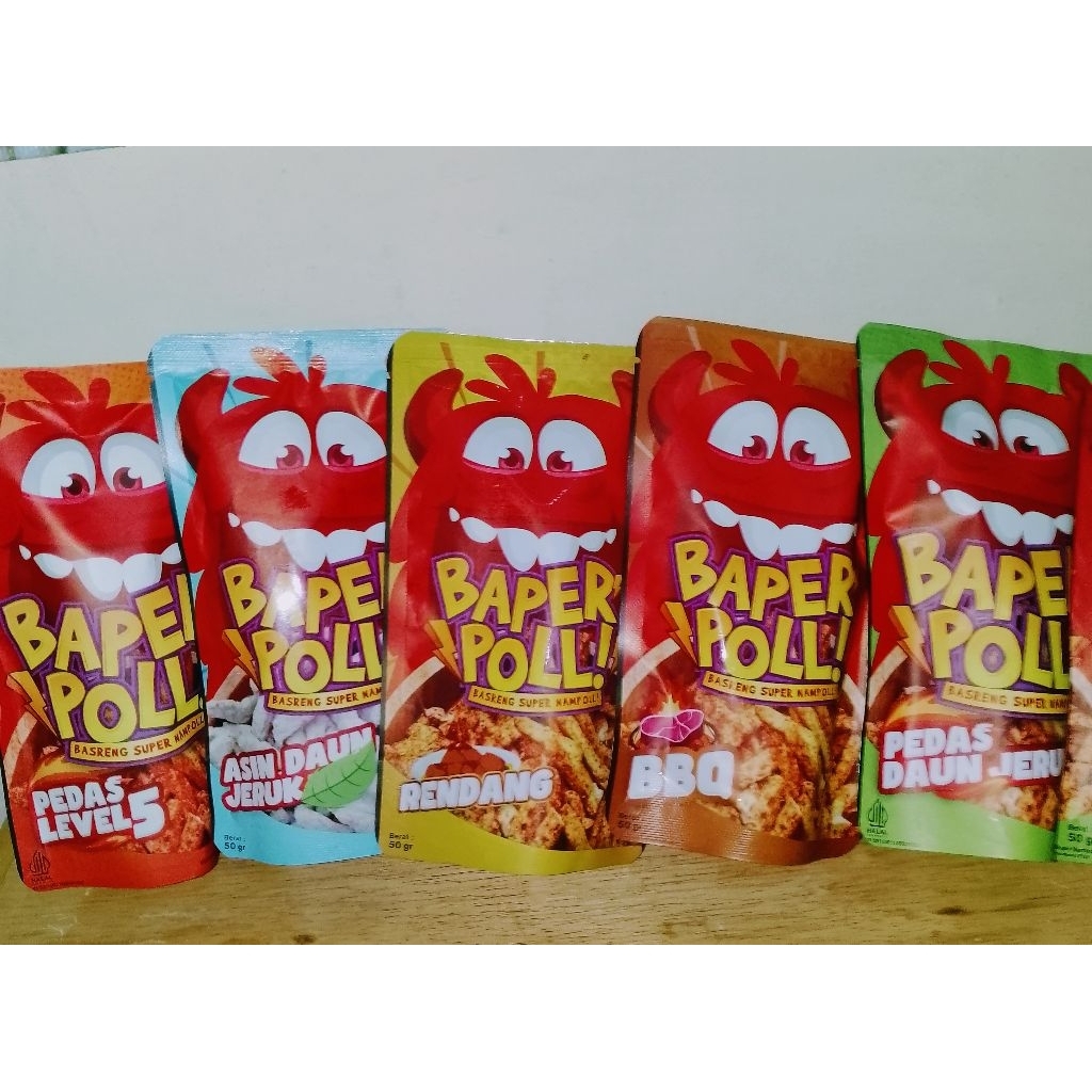 

Basreng Super Nampolll(BAPER POLL) dari "CEKELIN"....50grm