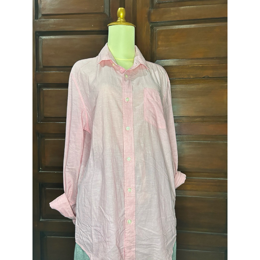 kemeja giordano pink