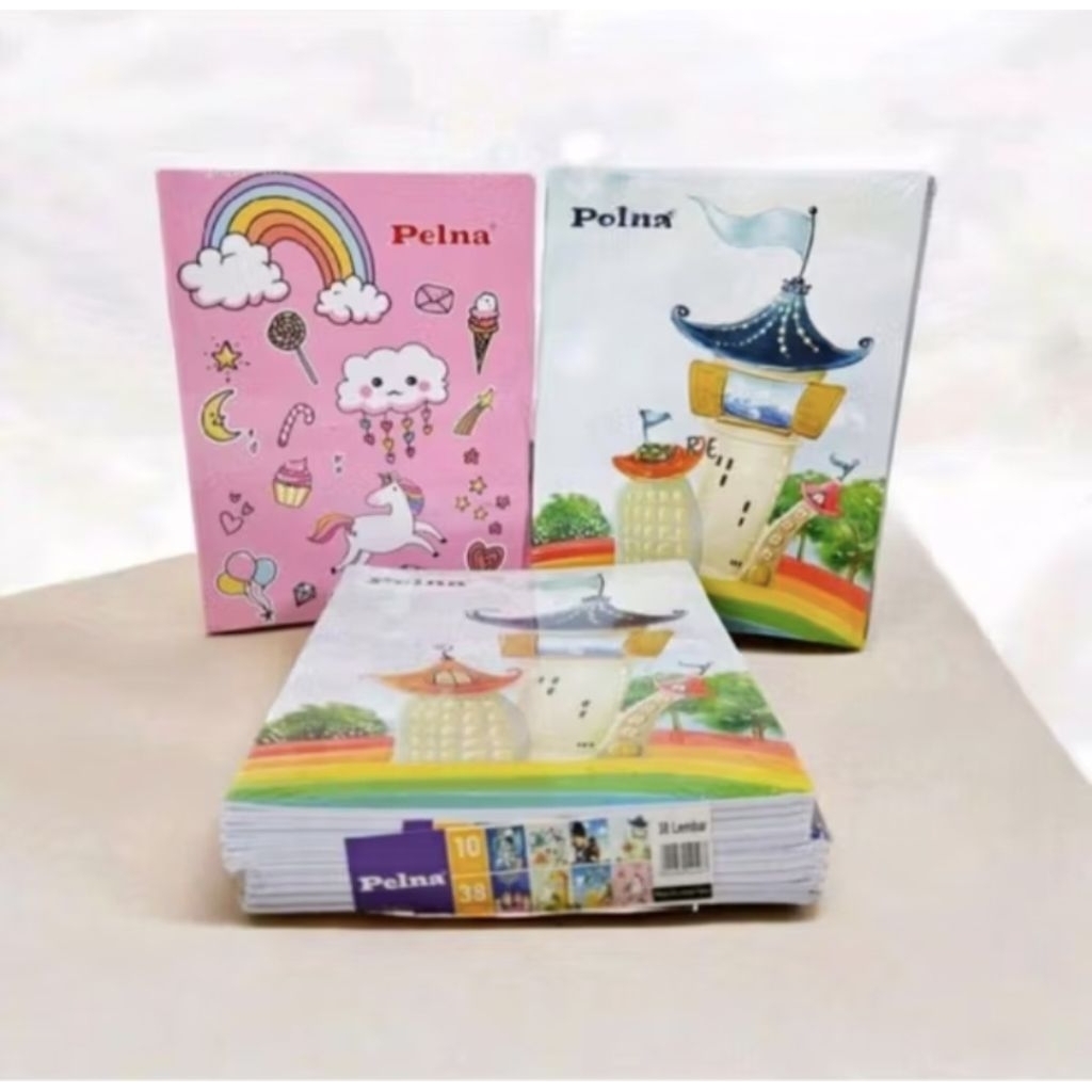 

Buku Tulis kwarto pelna isi 38 lembar (1 pack isi 10 pcs)