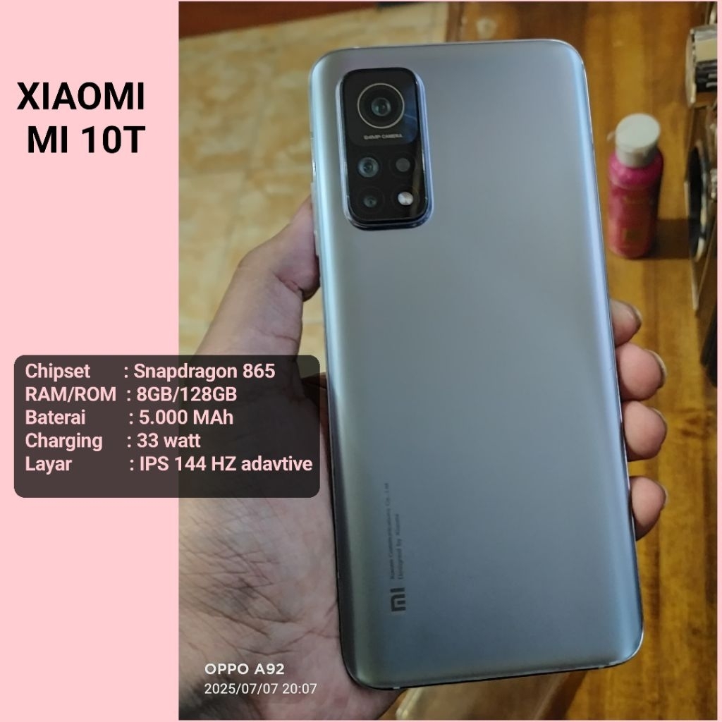 Xiaomi Mi 10T 8/128 Snapdragon 865 5g + Charger